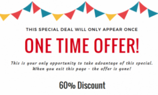real or a ploy one time offer